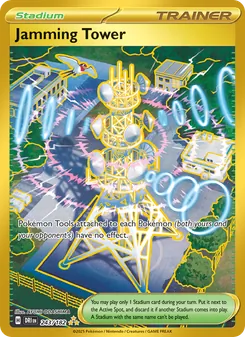 Jamming Tower card from Destined Rivals, number 243/182