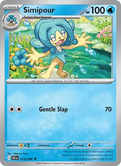 Simipour card from Black Bolt, number 018/86