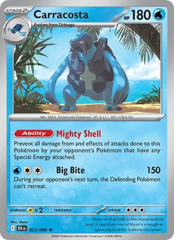 Carracosta card from Black Bolt, number 023/86