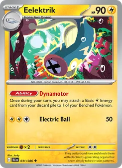 Eelektrik card from Black Bolt, number 031/86