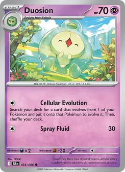 Duosion card from Black Bolt, number 038/86