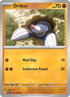 Drilbur card from Black Bolt, number 045/86