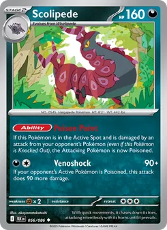 Scolipede card from Black Bolt, number 056/86