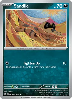 Sandile card from Black Bolt, number 057/86