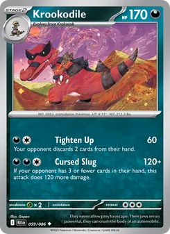 Krookodile card from Black Bolt, number 059/86