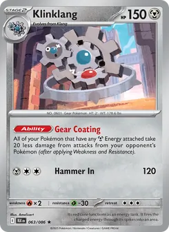 Klinklang card from Black Bolt, number 063/86