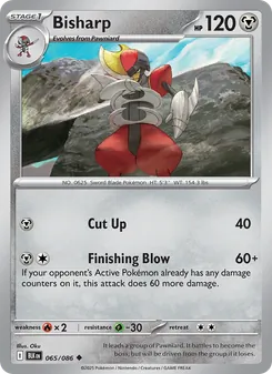 Bisharp card from Black Bolt, number 065/86