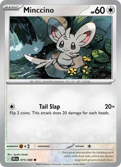 Minccino card from Black Bolt, number 075/86
