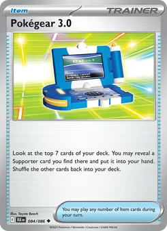 Pokégear 3.0 card from Black Bolt, number 084/86