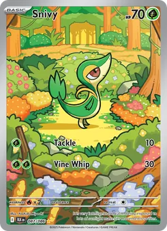 Snivy card from Black Bolt, number 087/86