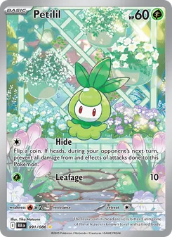 Petilil card from Black Bolt, number 091/86