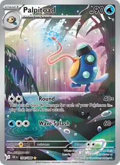 Palpitoad card from Black Bolt, number 104/86