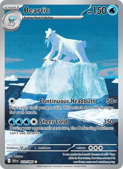 Beartic card from Black Bolt, number 110/86