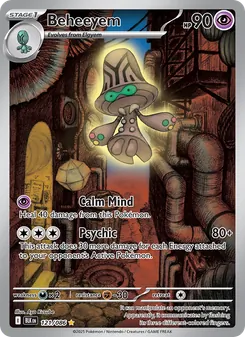 Beheeyem card from Black Bolt, number 121/86