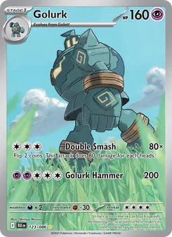 Golurk card from Black Bolt, number 123/86