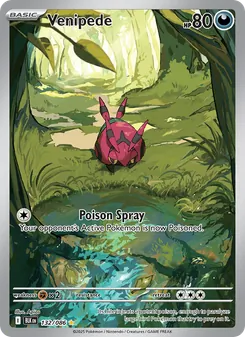 Venipede card from Black Bolt, number 132/86