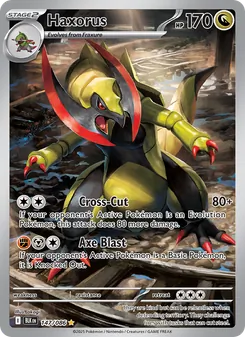 Haxorus card from Black Bolt, number 147/86