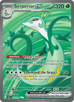 Serperior ex card from Black Bolt, number 156/86