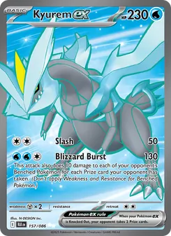 Kyurem ex card from Black Bolt, number 157/86