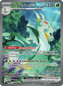 Serperior ex card from Black Bolt, number 164/86