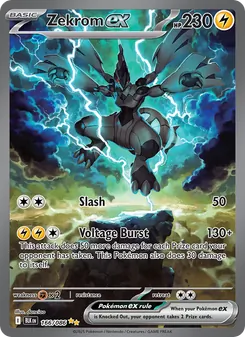 Zekrom ex card from Black Bolt, number 166/86