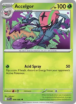 Accelgor card from White Flare, number 009/86