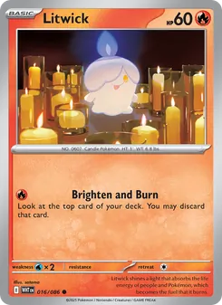 Litwick card from White Flare, number 016/86