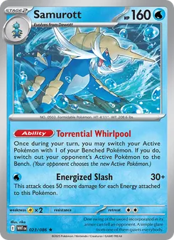 Samurott card from White Flare, number 023/86