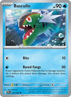 Basculin card from White Flare, number 024/86