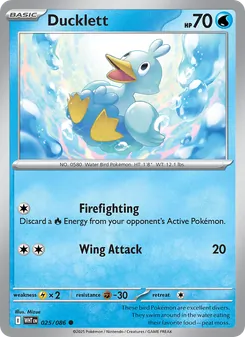 Ducklett card from White Flare, number 025/86