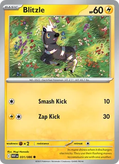 Blitzle card from White Flare, number 031/86