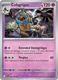 Cofagrigus card from White Flare, number 040/86