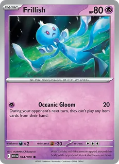 Frillish card from White Flare, number 044/86