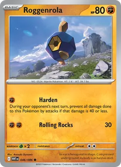 Roggenrola card from White Flare, number 046/86