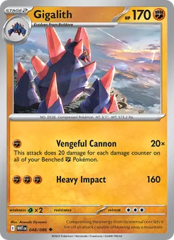 Gigalith card from White Flare, number 048/86