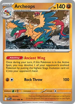 Archeops card from White Flare, number 051/86