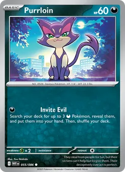 Purrloin card from White Flare, number 055/86