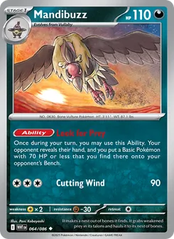 Mandibuzz card from White Flare, number 064/86