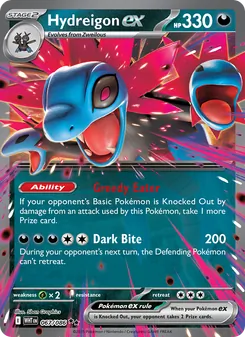 Hydreigon ex card from White Flare, number 067/86
