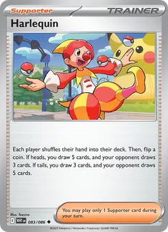 Harlequin card from White Flare, number 083/86