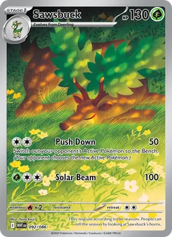 Sawsbuck card from White Flare, number 092/86