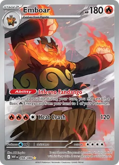 Emboar card from White Flare, number 098/86