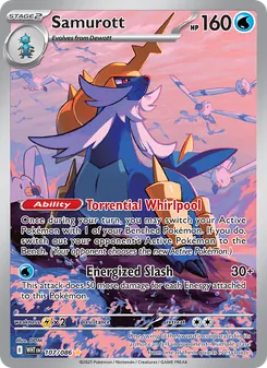 Samurott card from White Flare, number 107/86