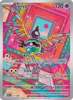 Sigilyph card from White Flare, number 121/86