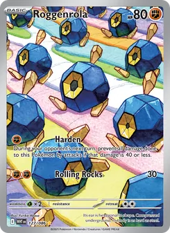 Roggenrola card from White Flare, number 127/86