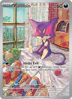 Purrloin card from White Flare, number 136/86