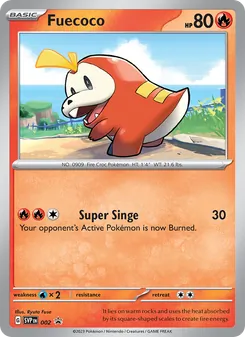 Fuecoco card from SVP Black Star Promos, number 002/225