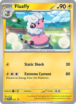 Flaaffy card from SVP Black Star Promos, number 015/225