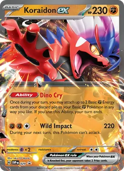 Koraidon ex card from SVP Black Star Promos, number 029/225