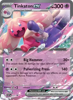 Tinkaton ex card from SVP Black Star Promos, number 031/225